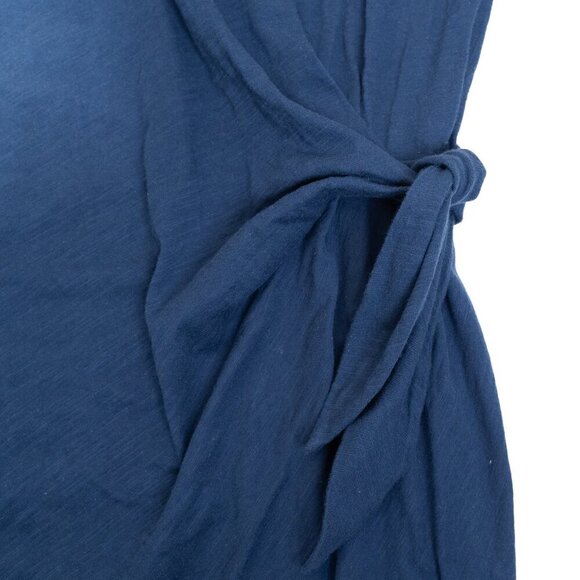 Anthropologie Velvet Graham & Spencer Gussie Side Tie Dress Blue - Picture 9 of 14